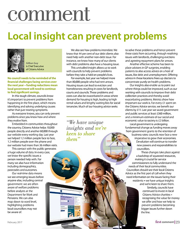 first magazine, Local Government Association, February 2017